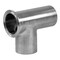 Steel & Obrien 2" BPE Short Clamp Run Outlet x Weld End Tee - 316SS SF4 S7WSKW-2-PM-316 - alternate 1